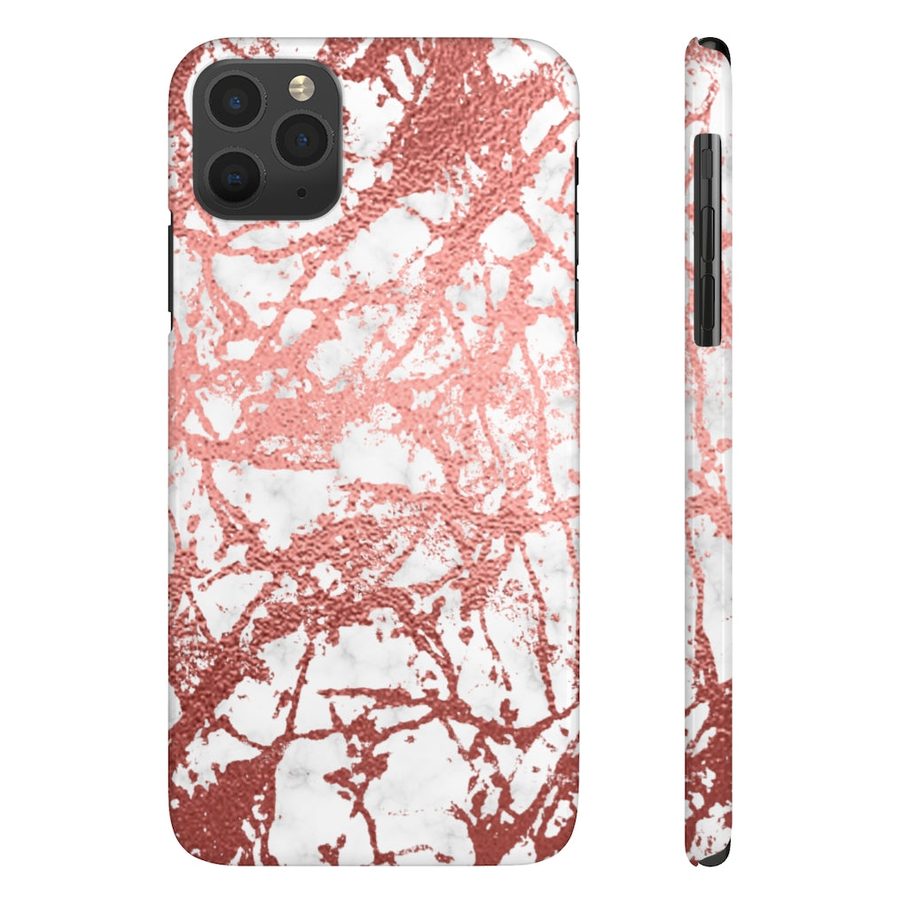 Marble with Rose Gold Accents Case Mate Slim Phone Case