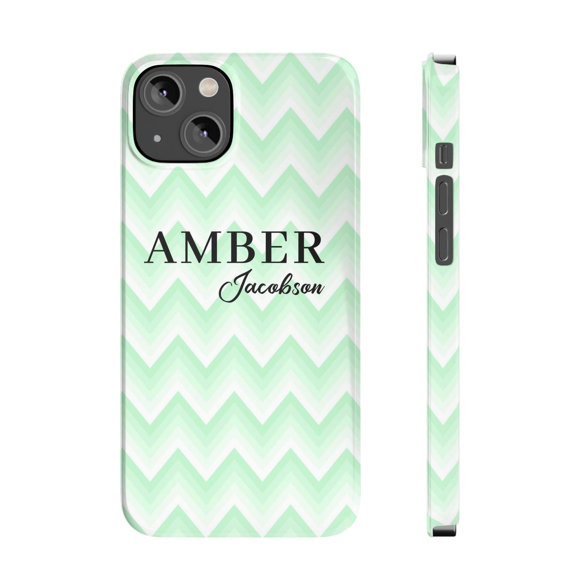 Wavy Green iPhone Case