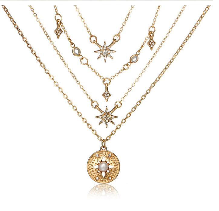Moon Star Choker Necklace - Limitless Jewellery