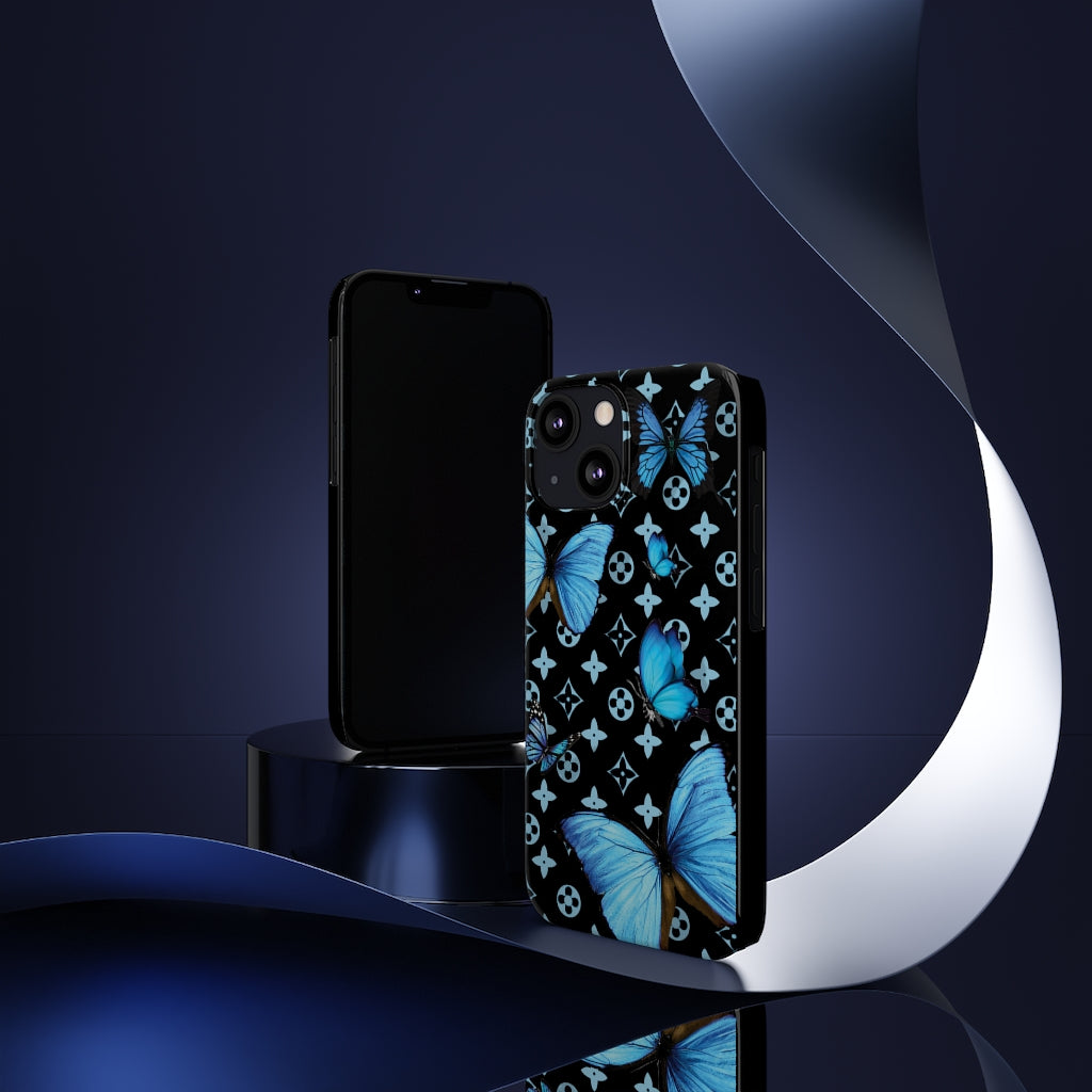 Butterfly Floral Print Slim Phone Case - Limitless Jewellery