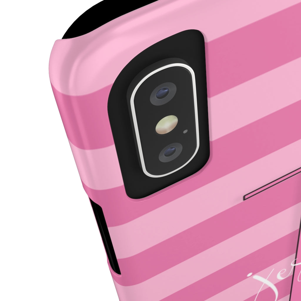 Pink Initial Heart Phone Case