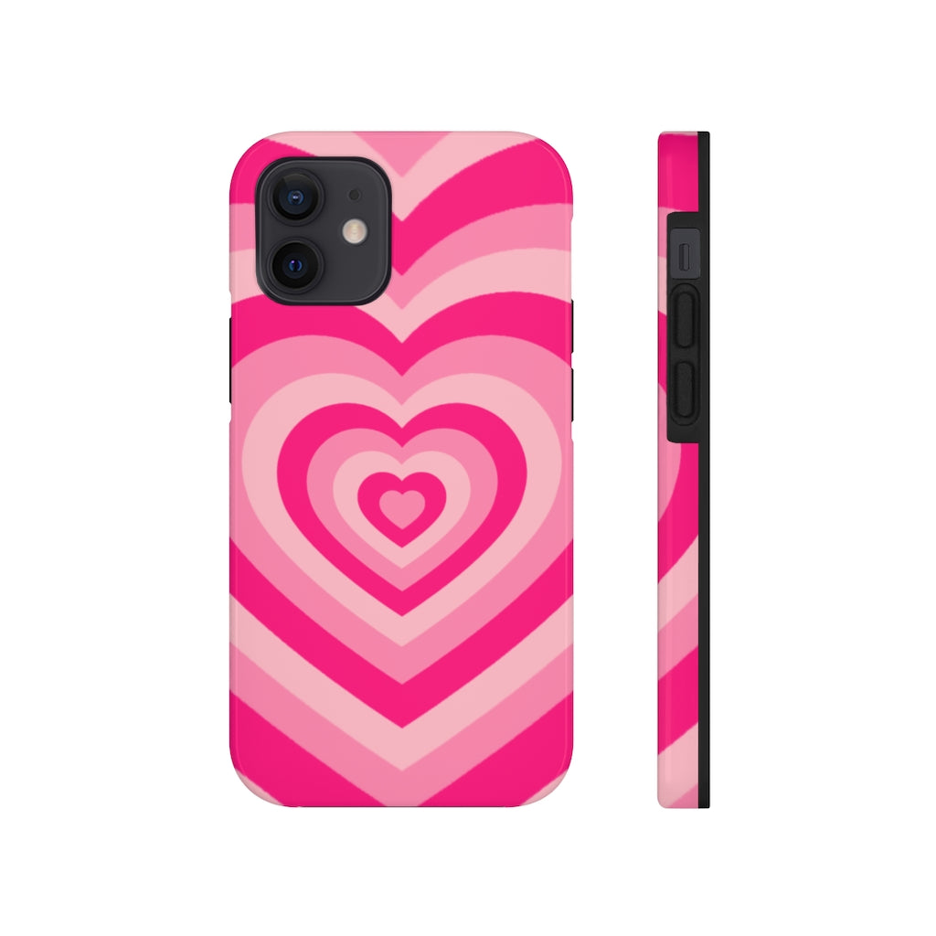 Pink Hearts iPhone Case