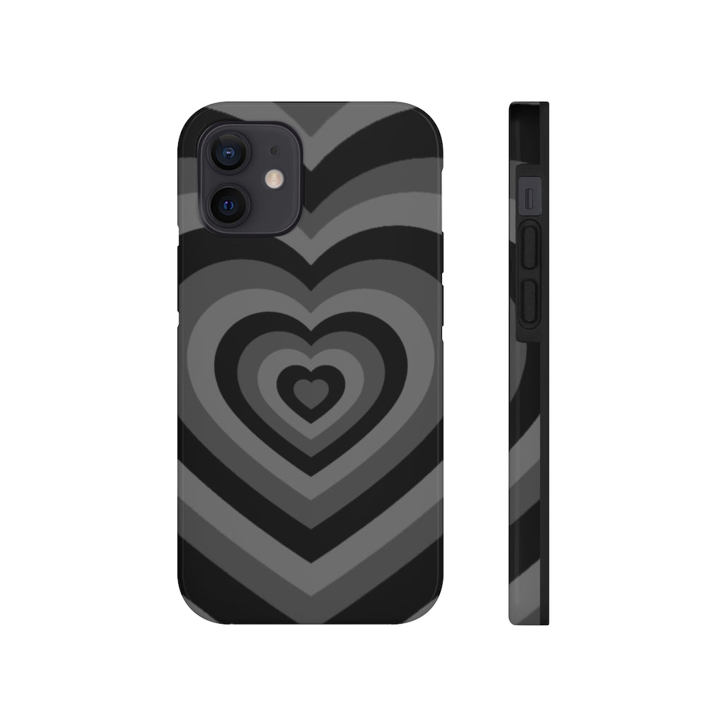 Black Hearts iPhone Case