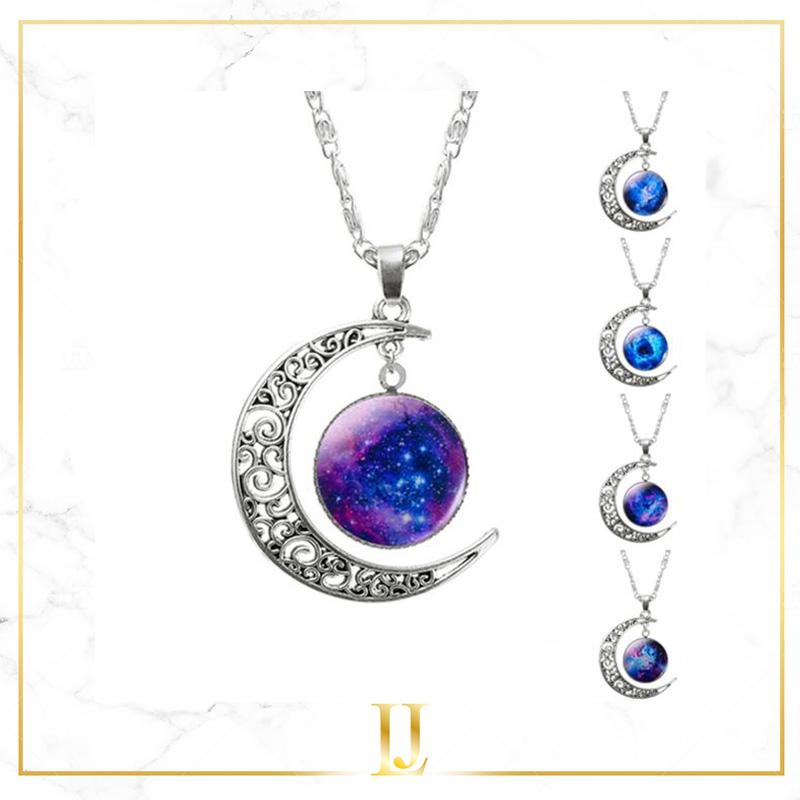 Glass Galaxy Pendant Necklace Jewelry - Limitless Jewellery