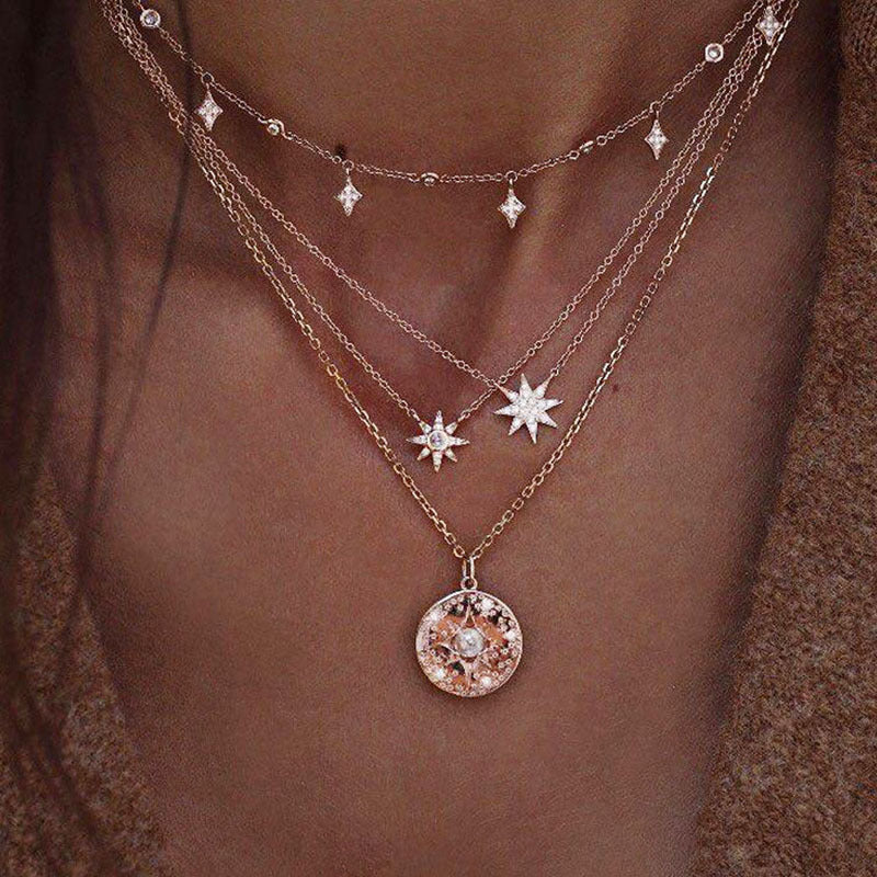 Moon Star Choker Necklace - Limitless Jewellery