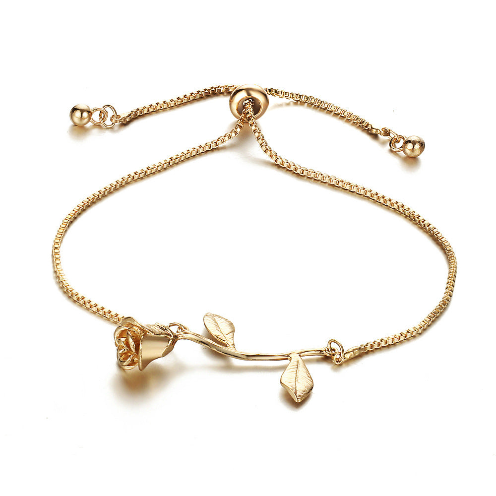 Rose push-pull bracelet - Limitless Jewellery