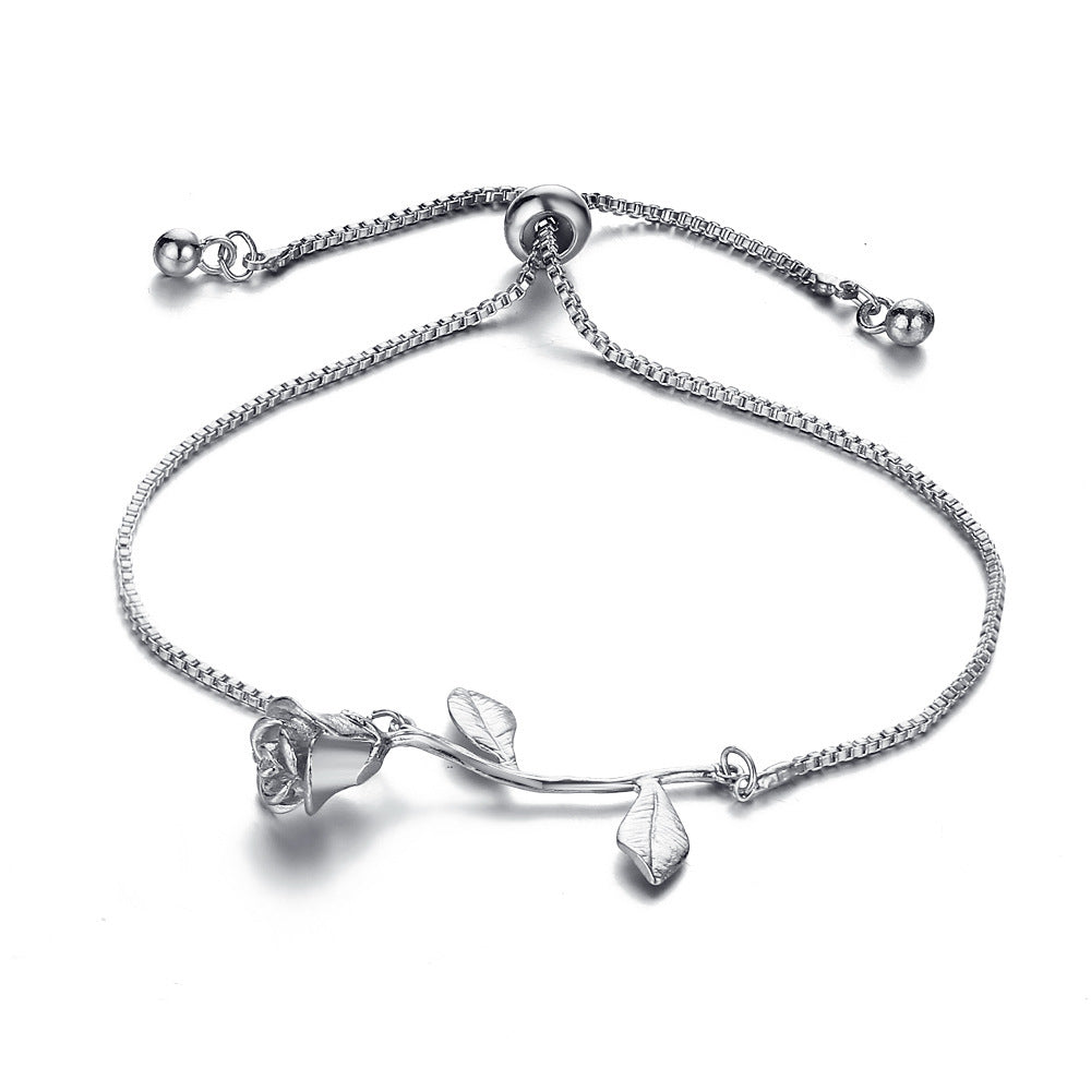 Rose push-pull bracelet - Limitless Jewellery