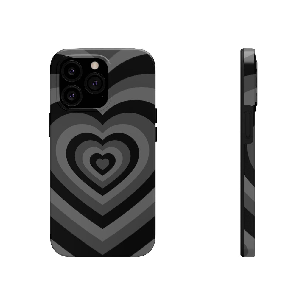Black Hearts iPhone Case
