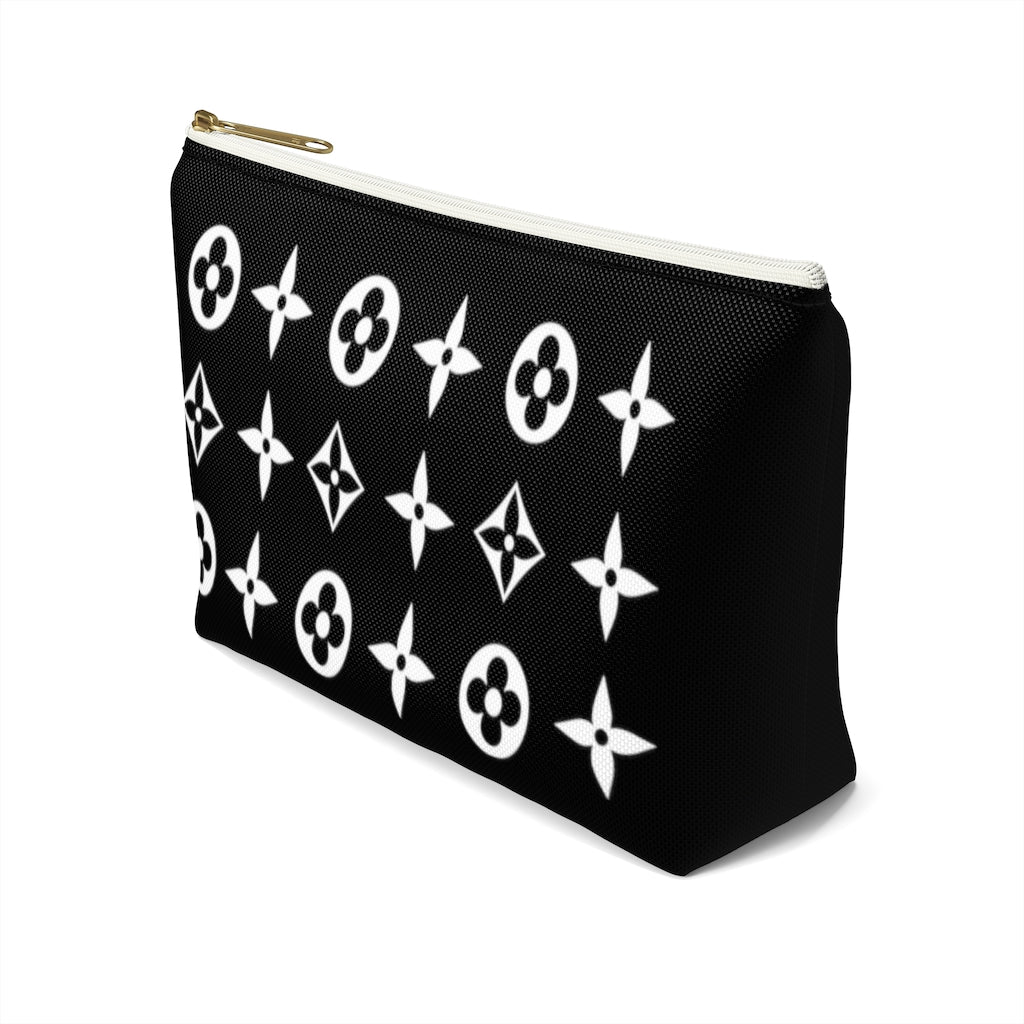 Floral Print Accessory Pouch w T-bottom - Limitless Jewellery
