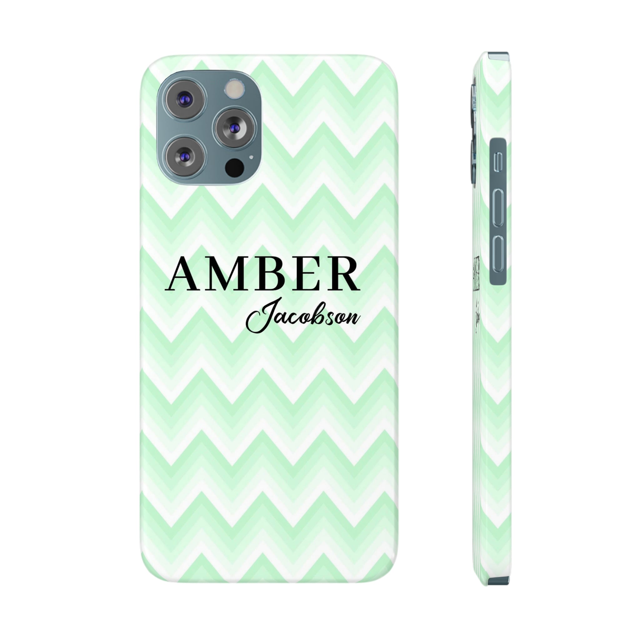 Wavy Green iPhone Case