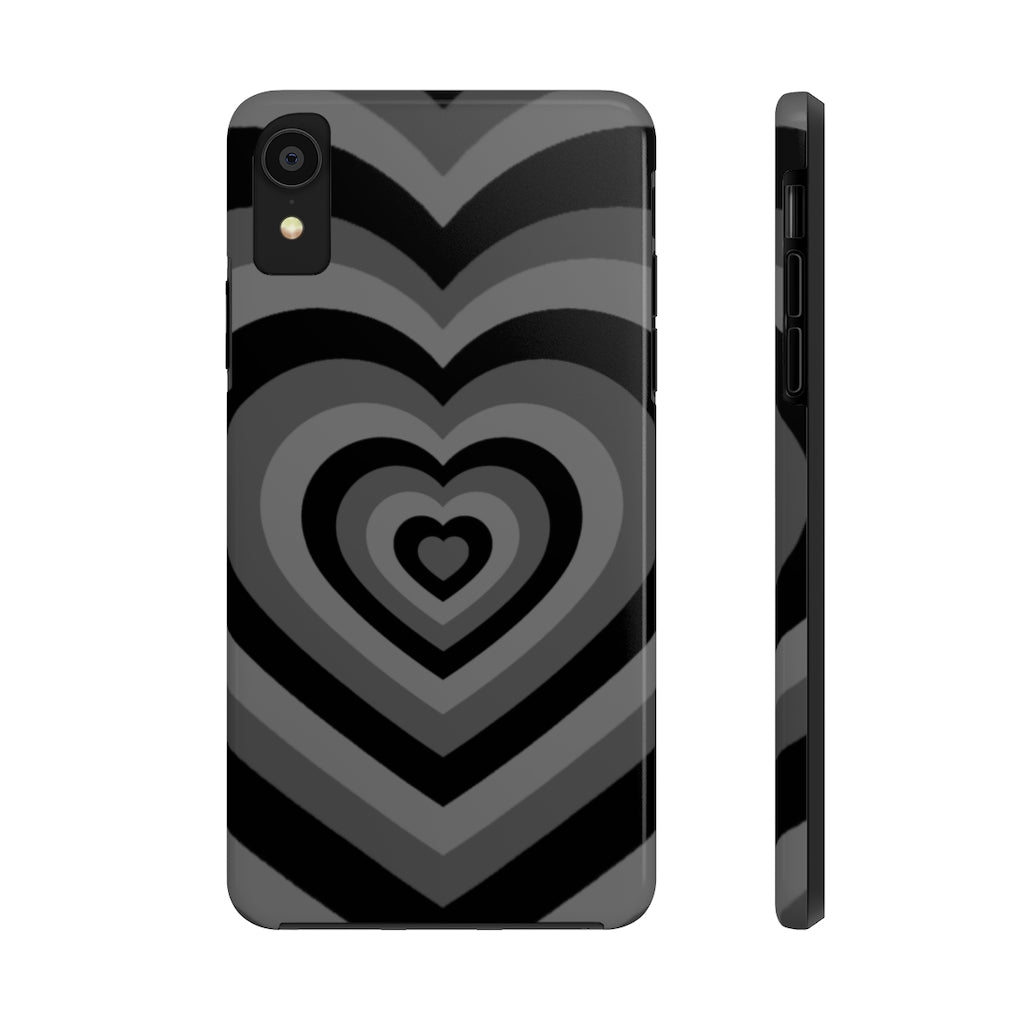 Black Hearts iPhone Case
