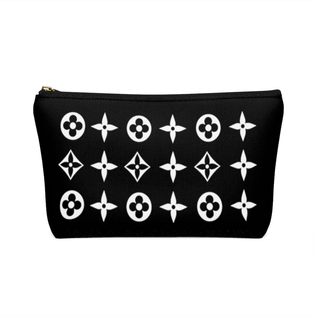 Floral Print Accessory Pouch w T-bottom - Limitless Jewellery