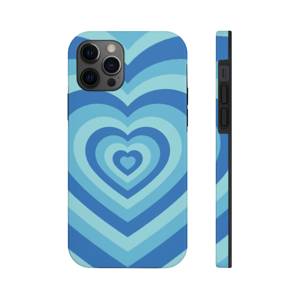 Blue Hearts iPhone Case
