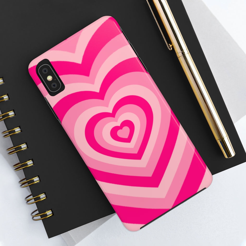 Pink Hearts iPhone Case