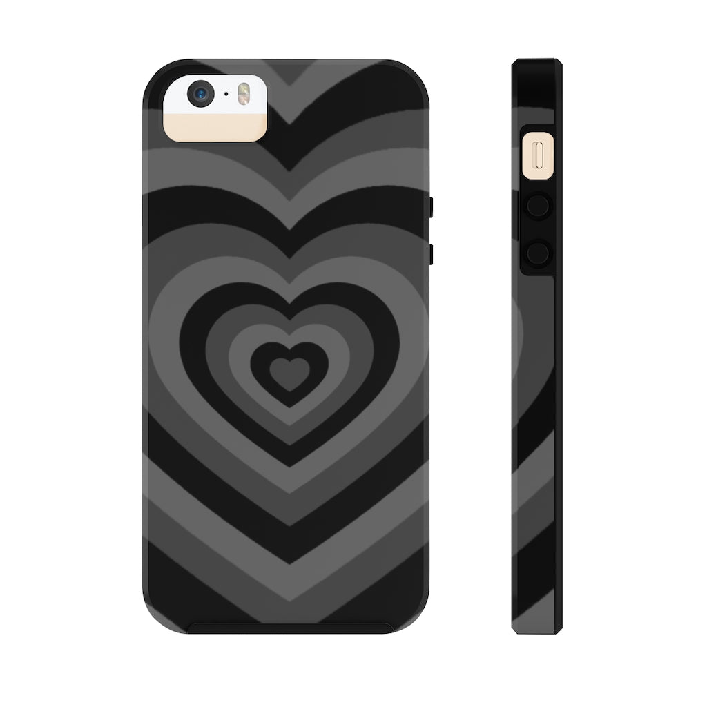 Black Hearts iPhone Case