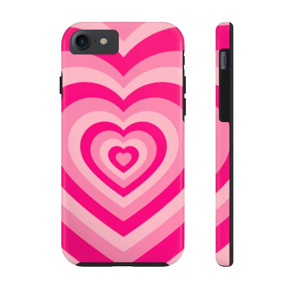 Pink Hearts iPhone Case