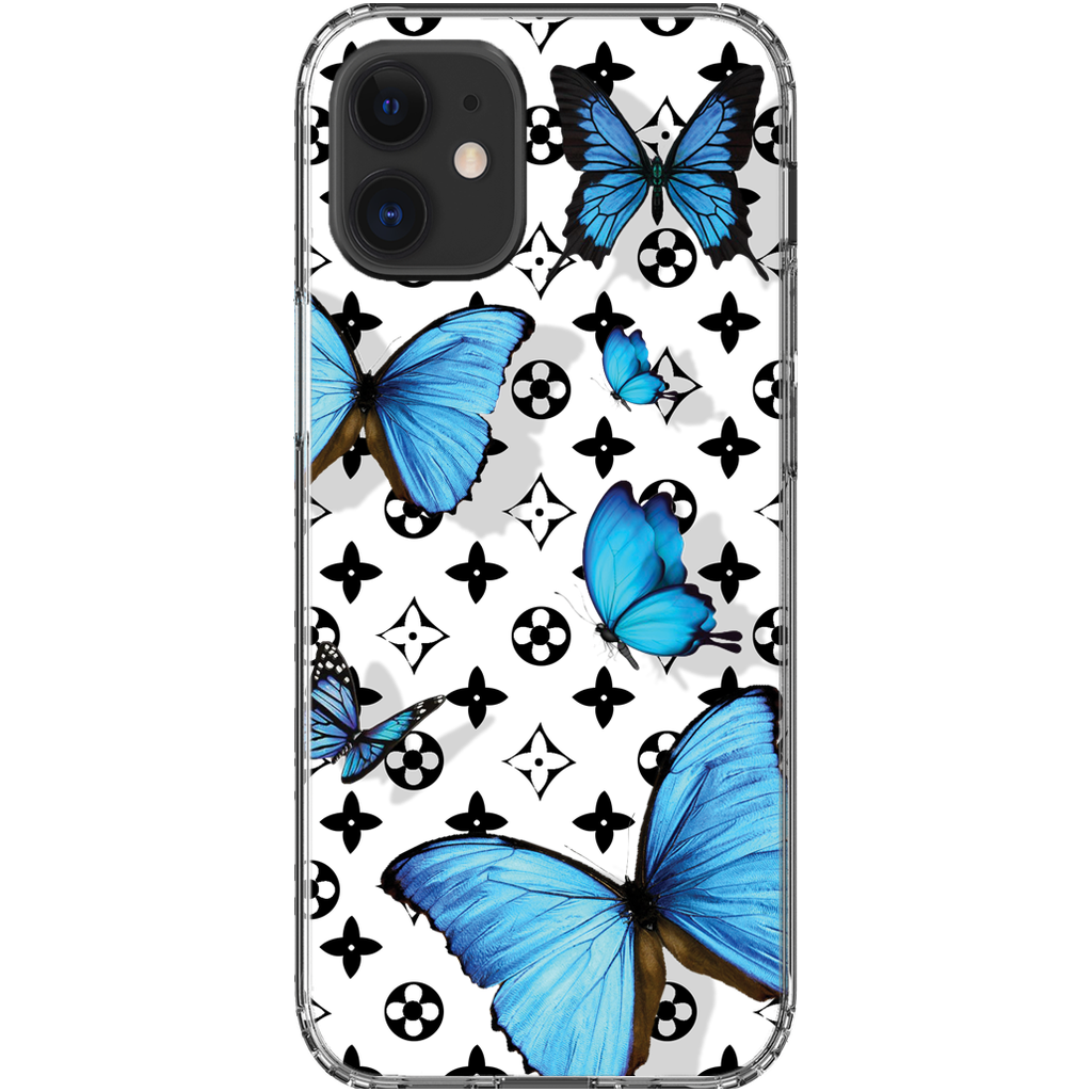 Butterfly Floral Transparent Iphone Case