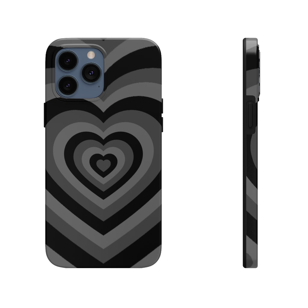 Black Hearts iPhone Case