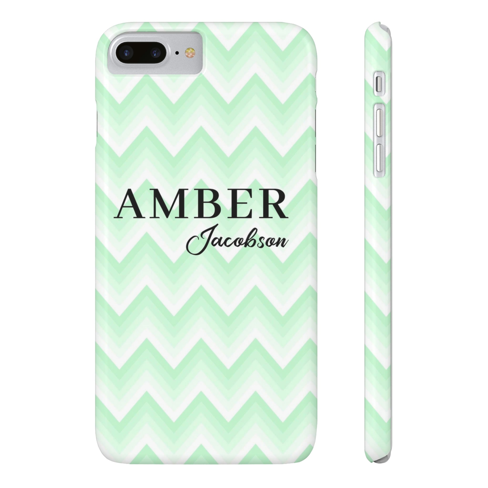 Wavy Green iPhone Case