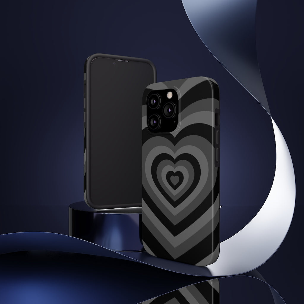 Black Hearts iPhone Case