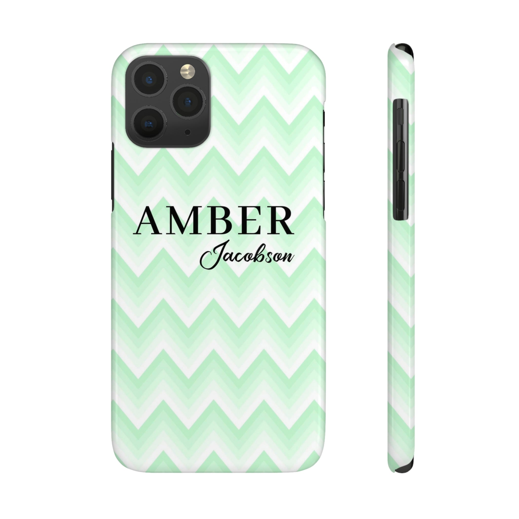 Wavy Green iPhone Case