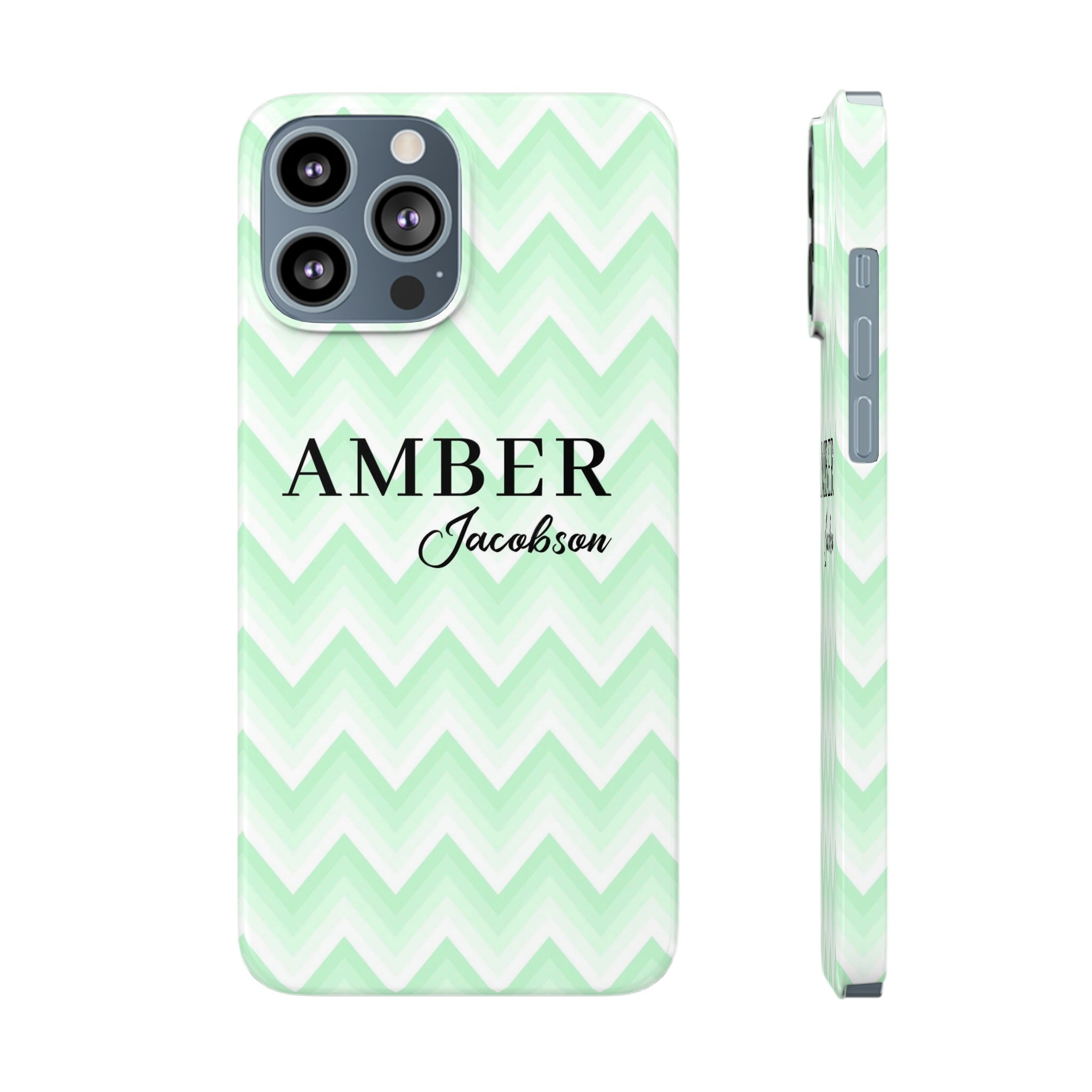 Wavy Green iPhone Case