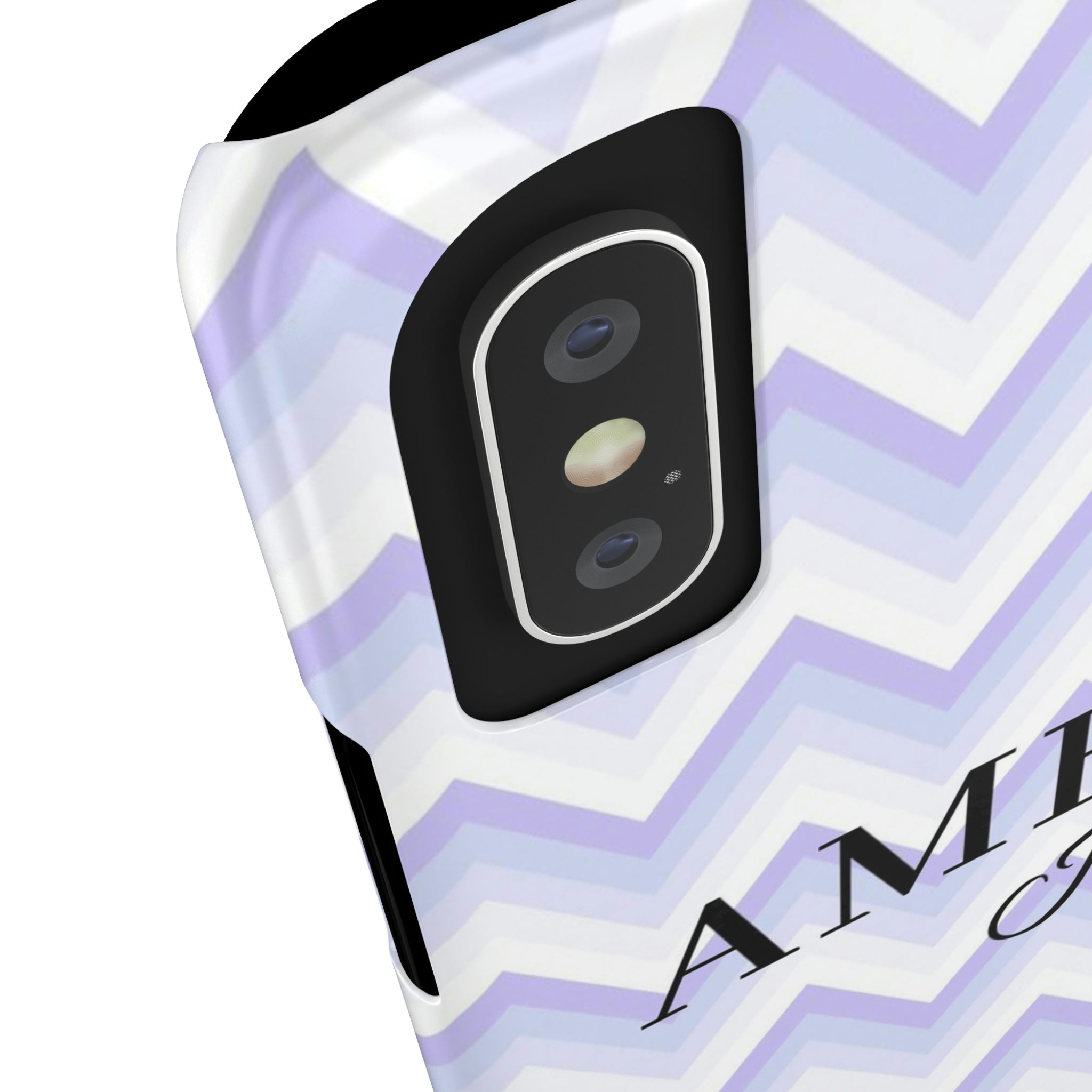 Personalized Purple Wavy iPhone Case