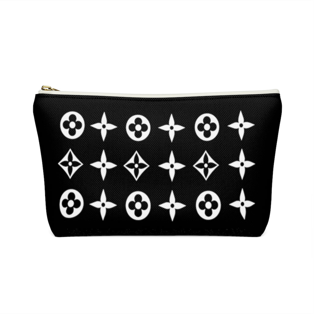 Floral Print Accessory Pouch w T-bottom - Limitless Jewellery