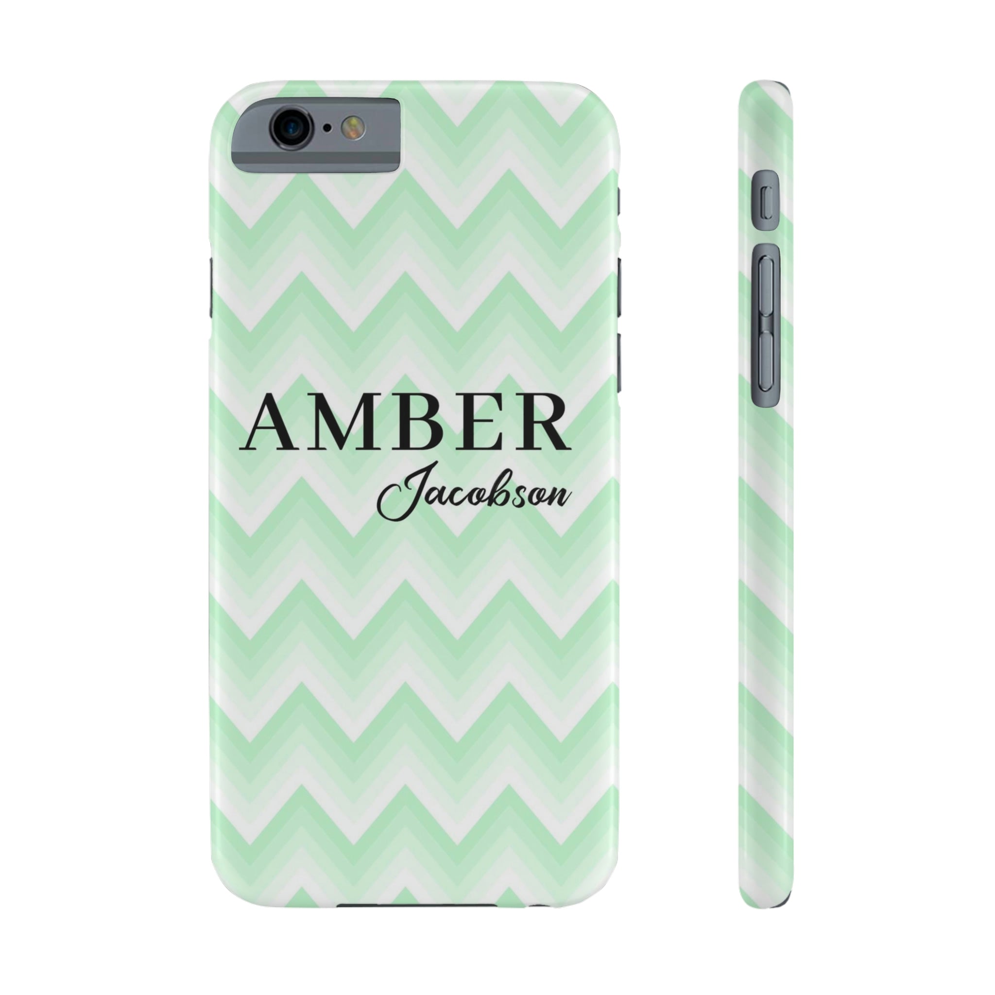 Wavy Green iPhone Case