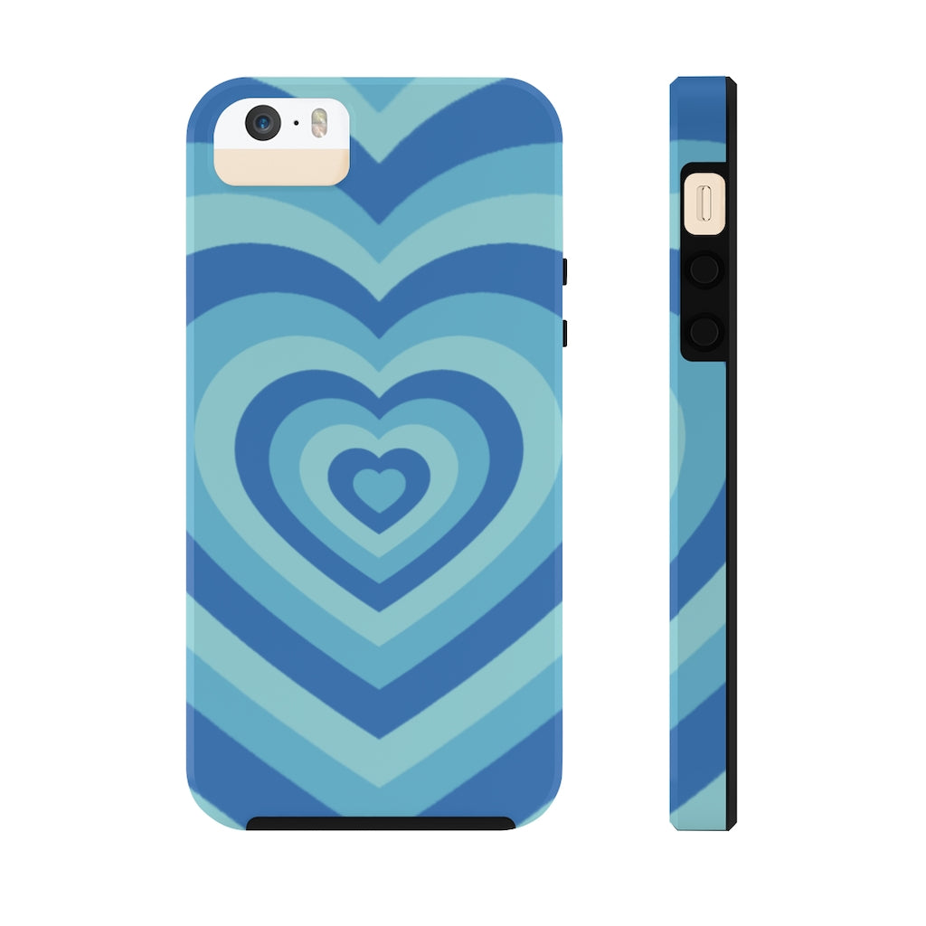 Blue Hearts iPhone Case