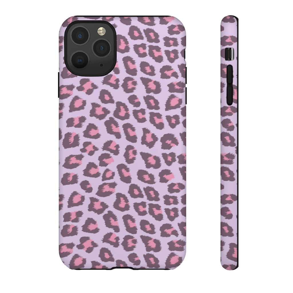 Purple Cheetah Tough Iphone Case