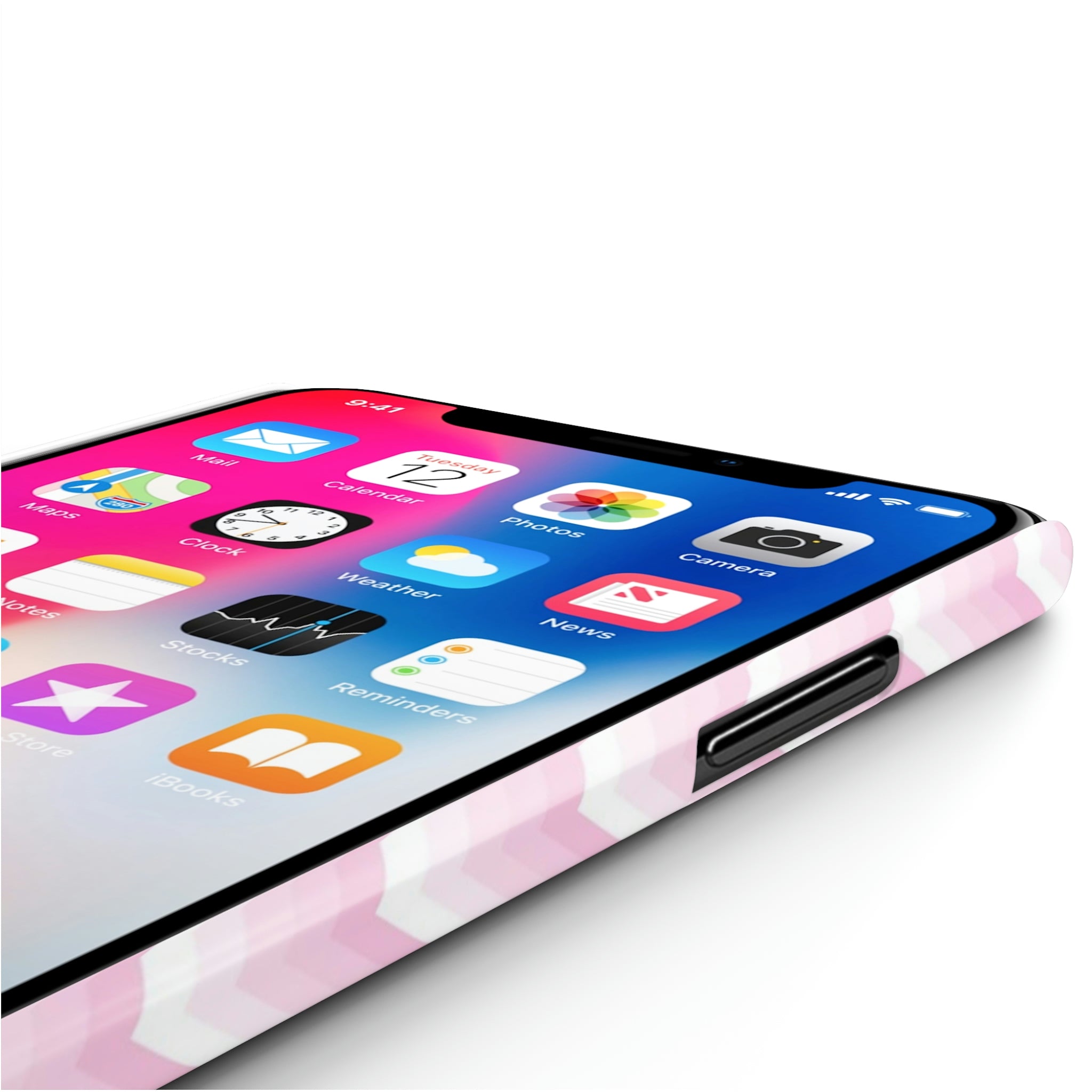 Personalized Wavy Pink iPhone Case