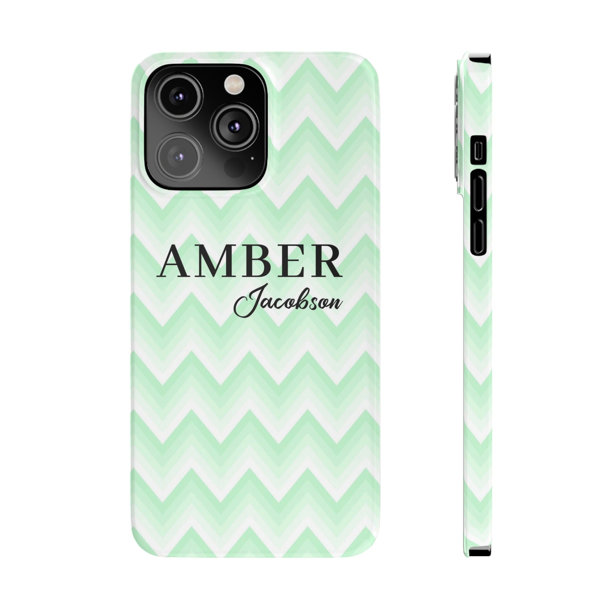 Wavy Green iPhone Case