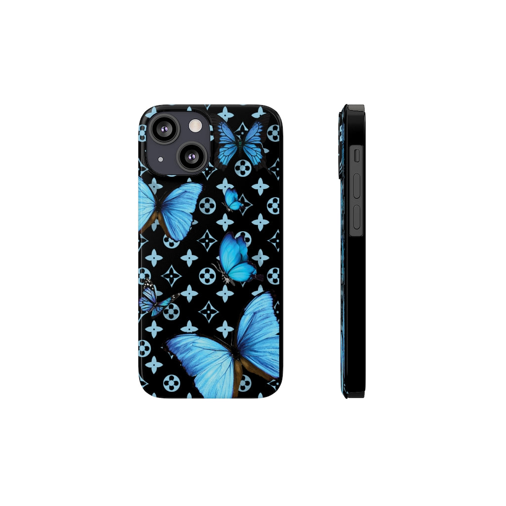 Butterfly Floral Print Slim Phone Case - Limitless Jewellery