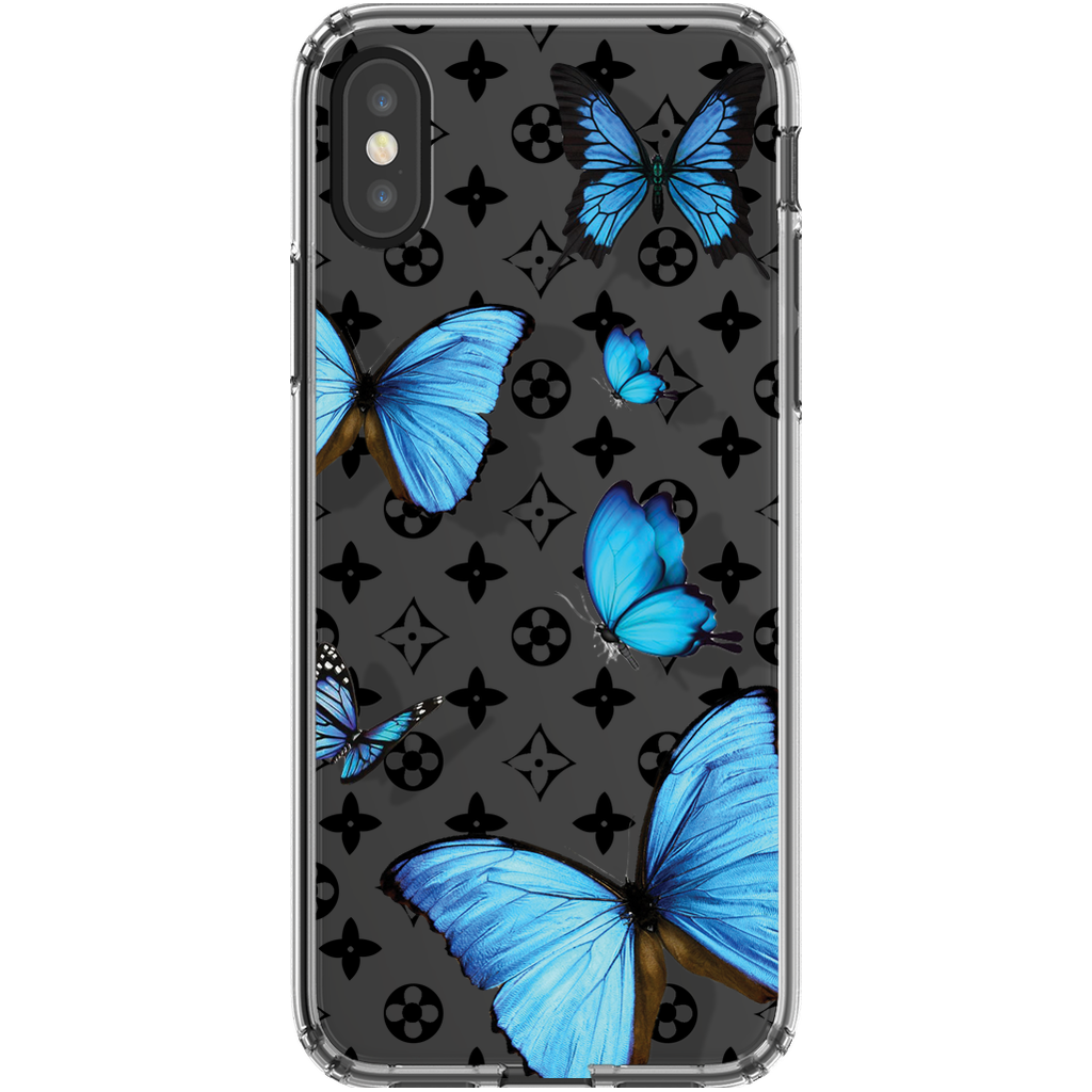 Butterfly Floral Transparent Iphone Case