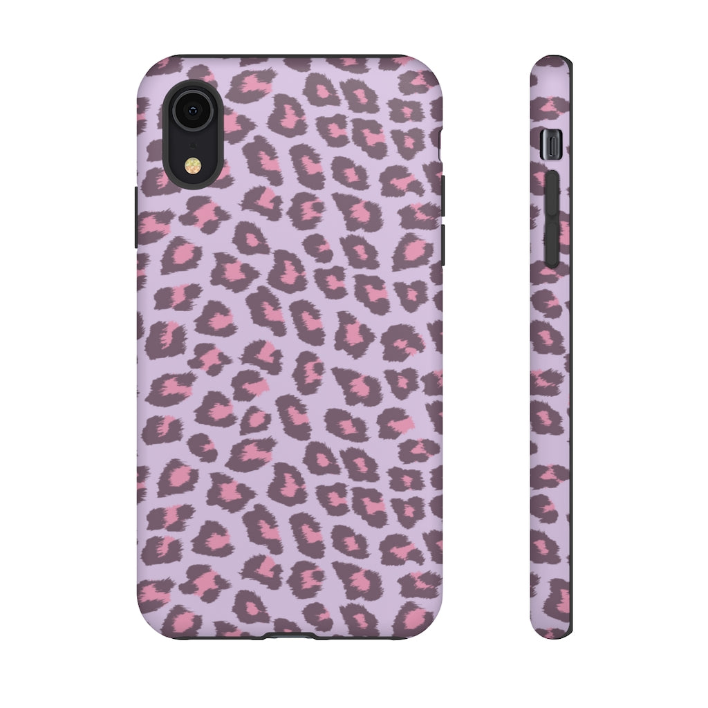 Purple Cheetah Tough Iphone Case