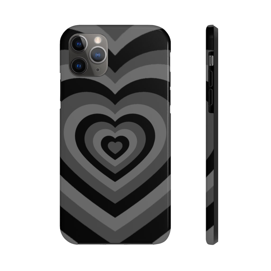 Black Hearts iPhone Case