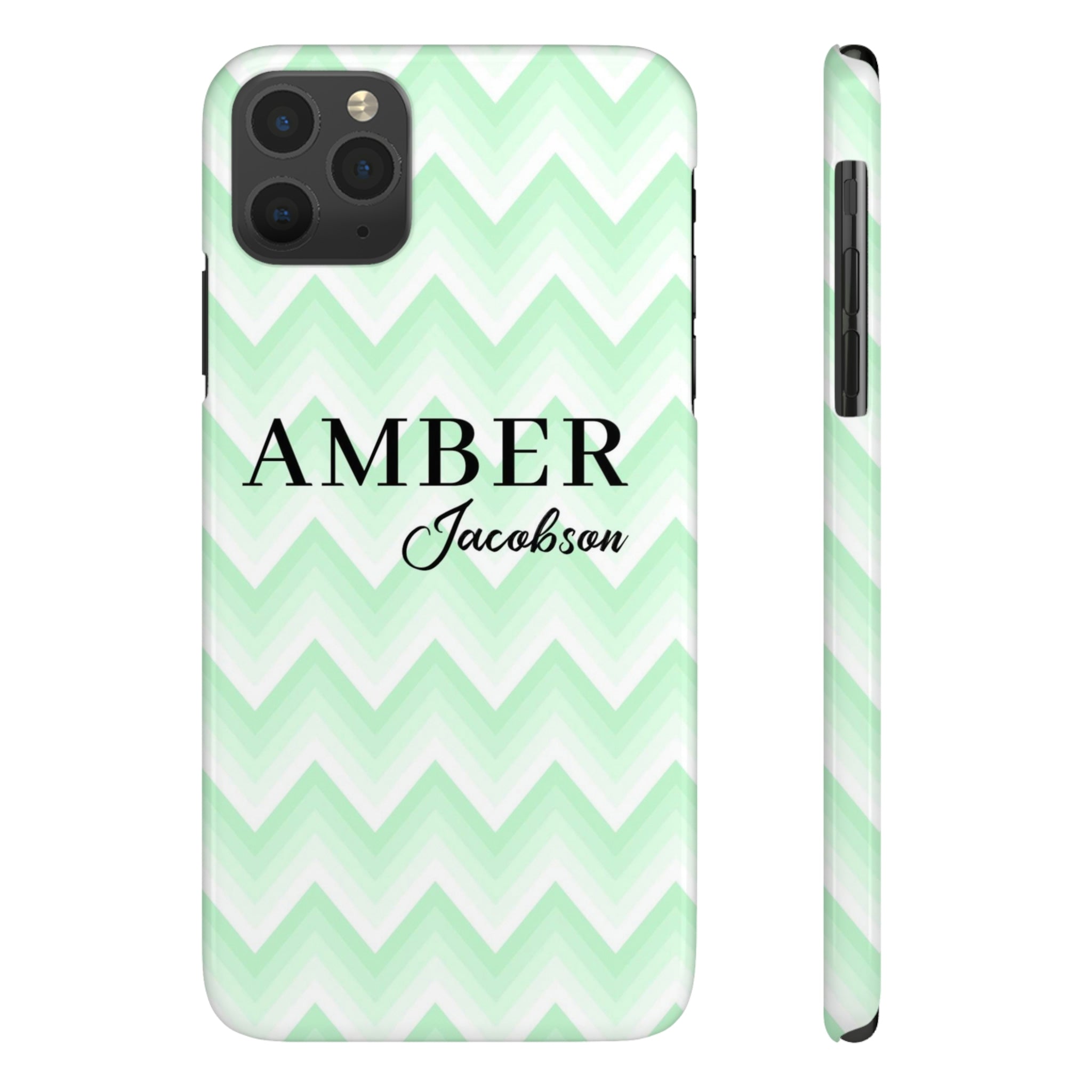 Wavy Green iPhone Case