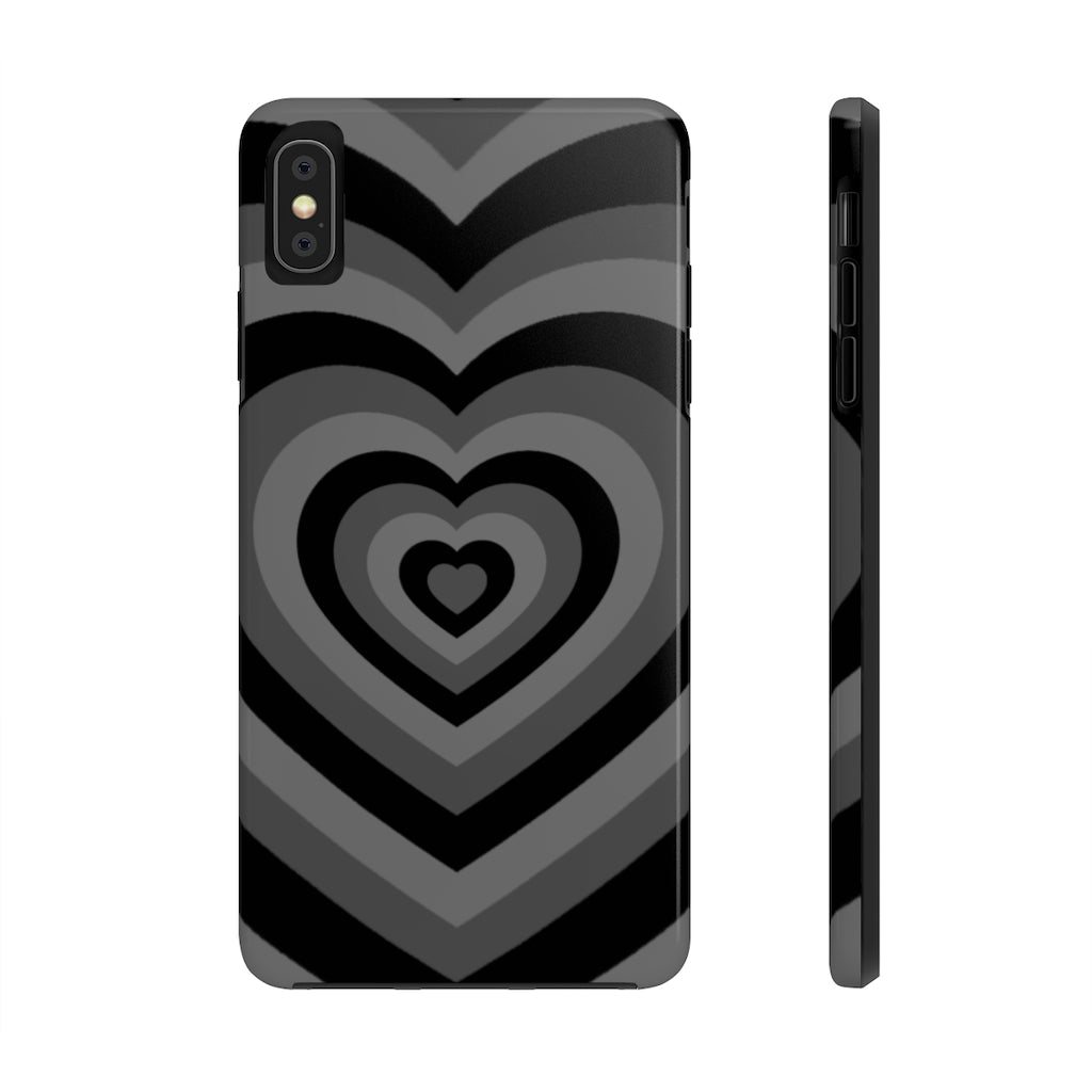 Black Hearts iPhone Case