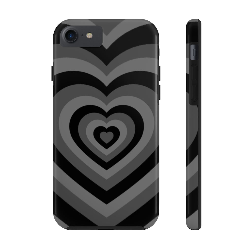 Black Hearts iPhone Case