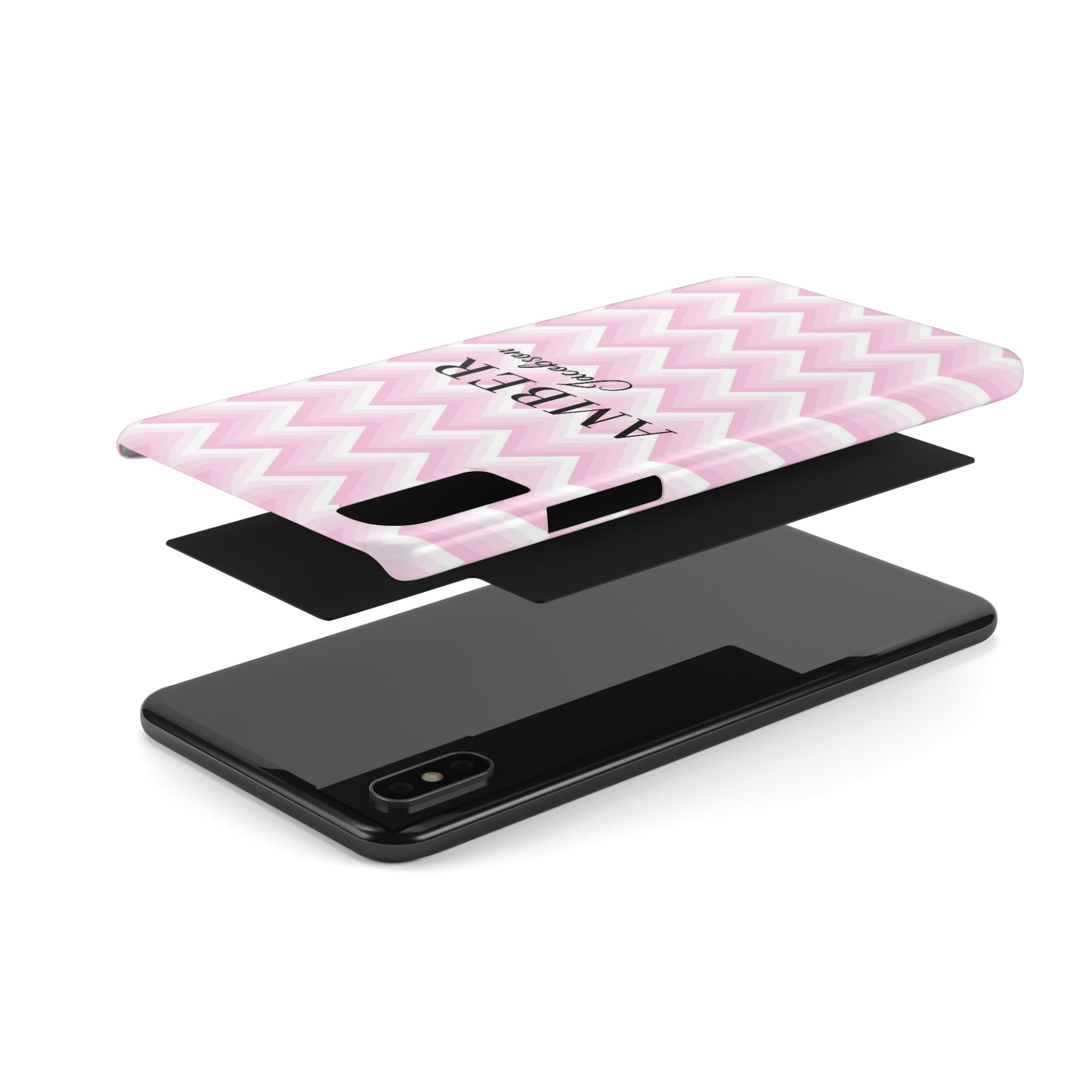 Personalized Wavy Pink iPhone Case