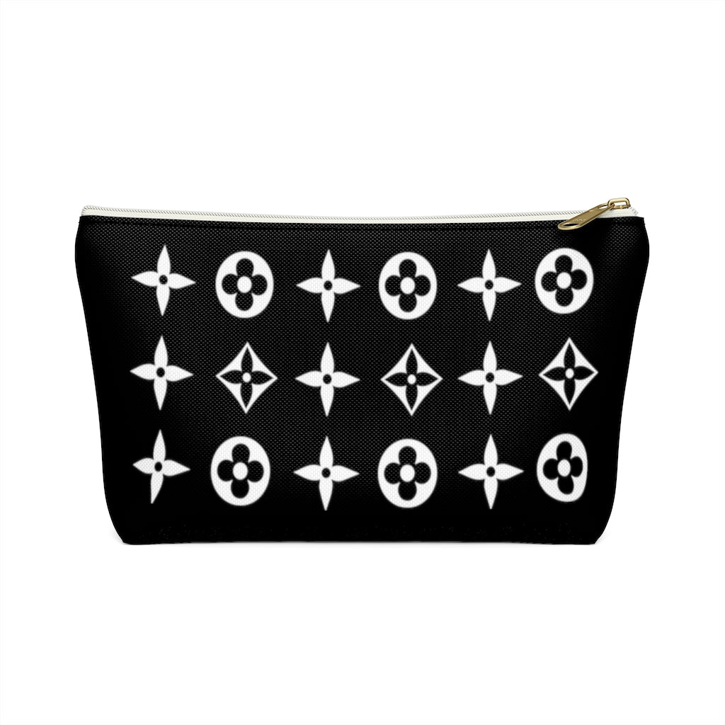 Floral Print Accessory Pouch w T-bottom - Limitless Jewellery