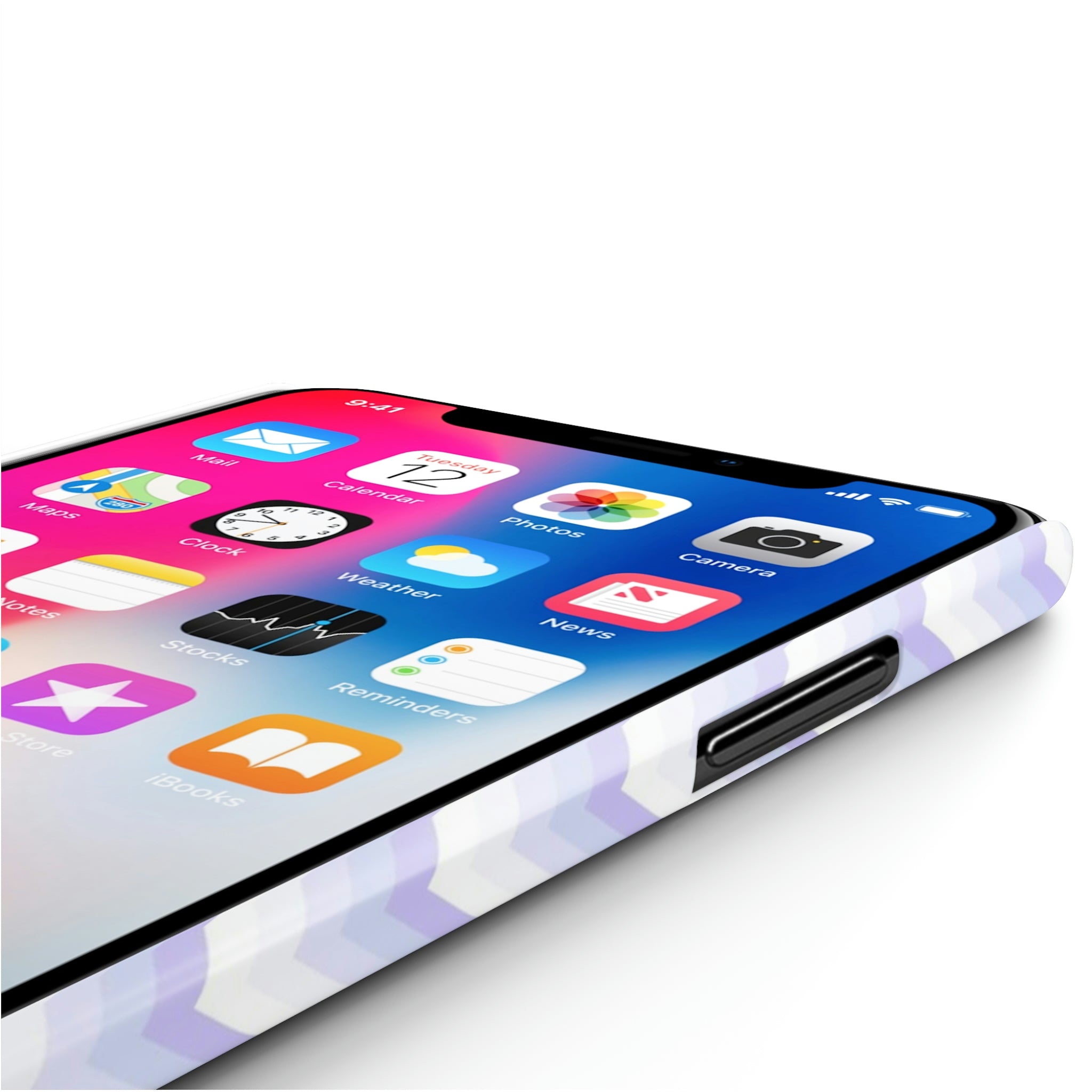 Personalized Purple Wavy iPhone Case