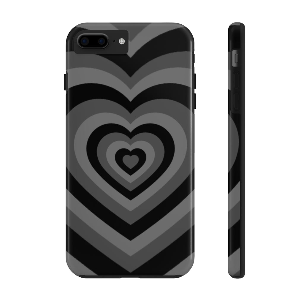 Black Hearts iPhone Case