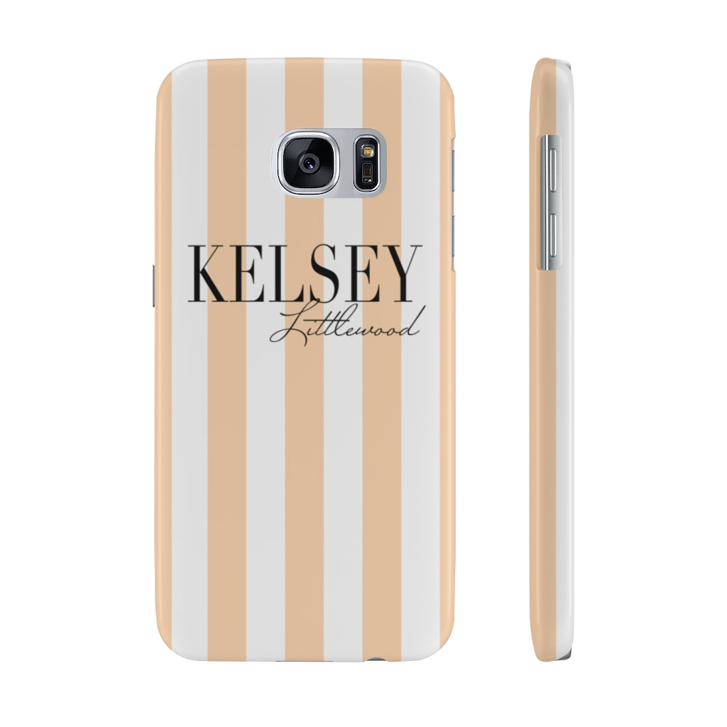 Personalized Peach La Mode iPhone Case