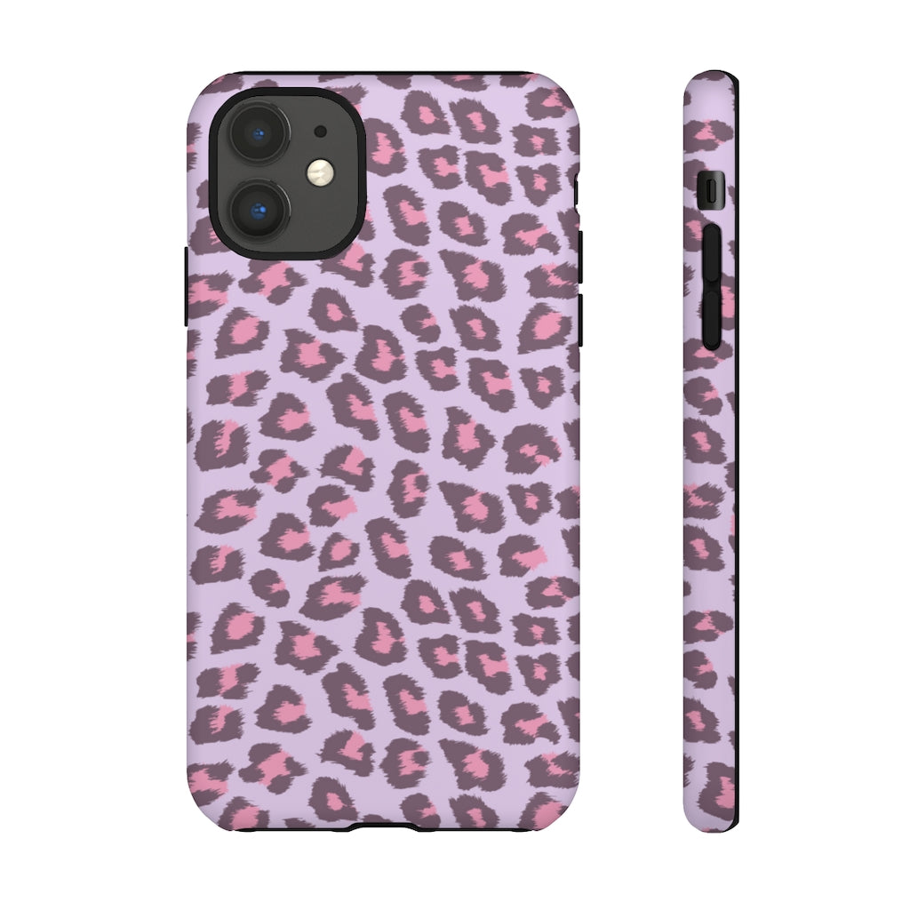 Purple Cheetah Tough Iphone Case
