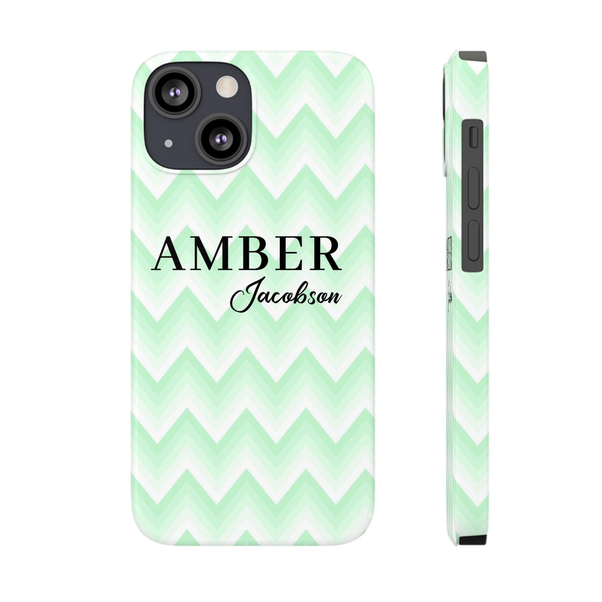 Wavy Green iPhone Case