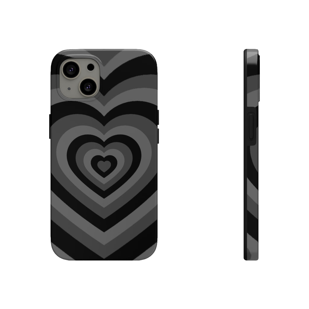Black Hearts iPhone Case