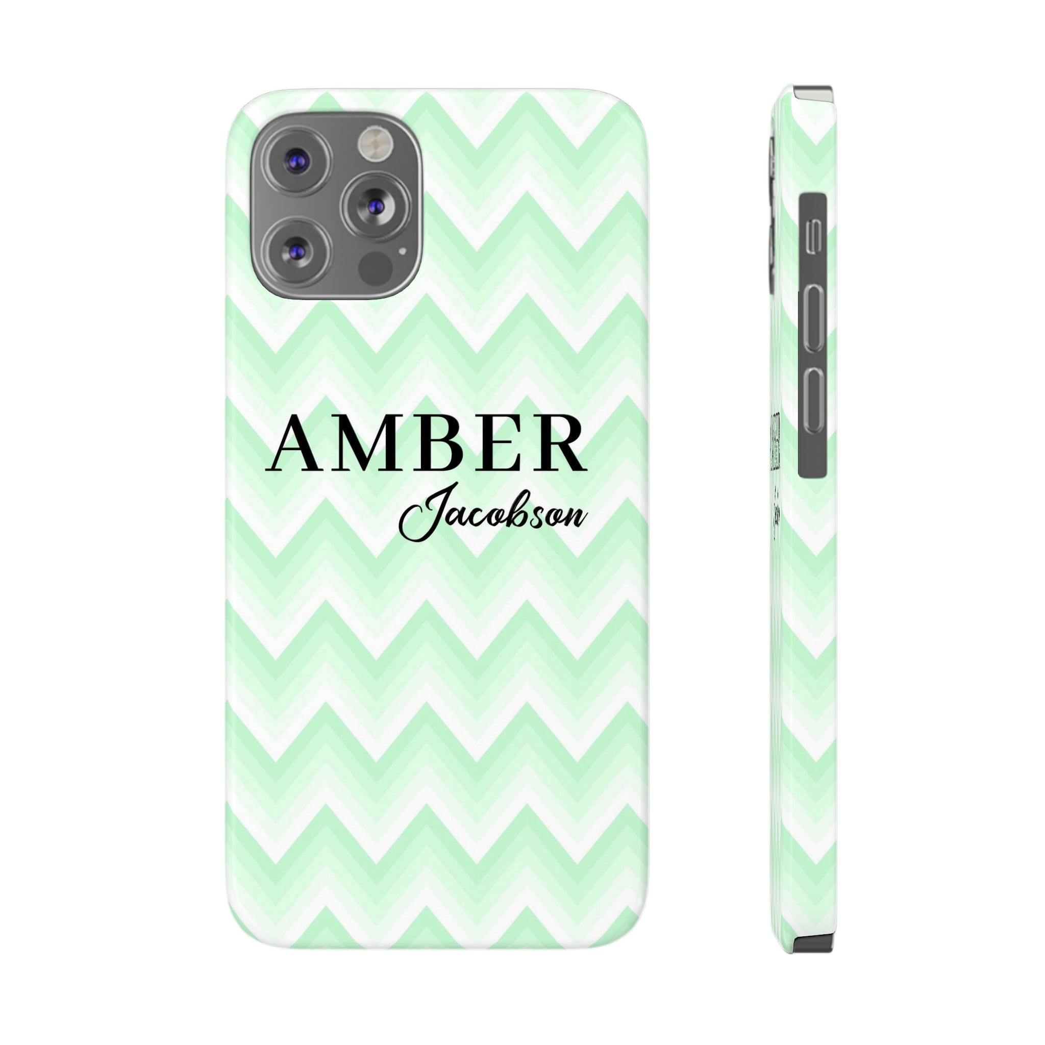 Wavy Green iPhone Case