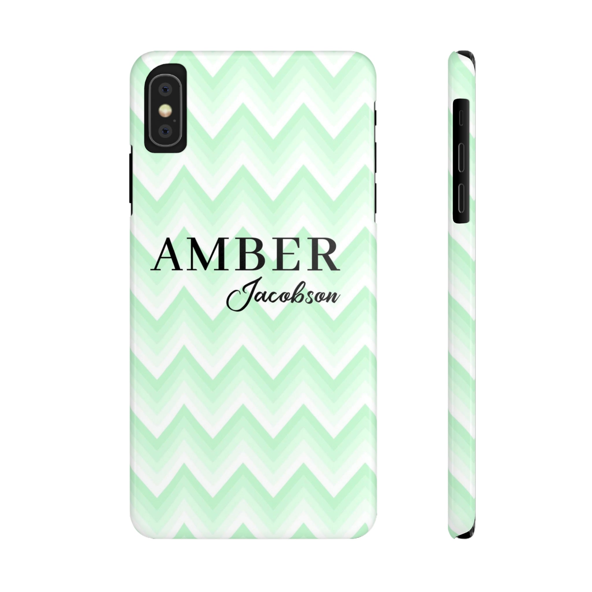 Wavy Green iPhone Case